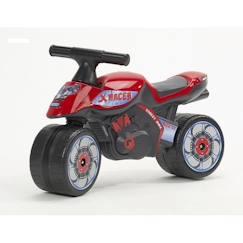 Jouet-Premier âge-Bascules, chariots de marche, trotteurs et porteurs-Porteur Baby Moto X Racer - FALK - Draisienne - Allure sportive - Larges roues - Rouge