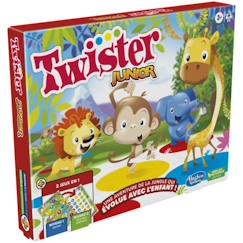 Jouet-Jeux de société-Jeux classiques et de réflexion-Twister Junior - tapis réversible 2-en-1 évolutif - Jeu de société junior - Hasbro Gaming