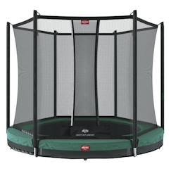 Jouet-Jeux de plein air-Jeux de jardin-Trampoline BERG Favorit InGround 330 Green + Safety Net Comfort