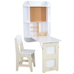 Chambre et rangement-Chambre-Bureau, table-Kidkraft - Bureau pliable en bois pour enfant avec chaise inclus Arches Floating - Blanc