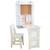 Kidkraft - Bureau pliable en bois pour enfant avec chaise inclus Arches Floating - Blanc BLANC 1 - vertbaudet enfant 