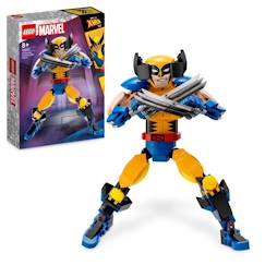 Jouet-Jeux d'imagination-Figurines, mini mondes, héros et animaux-LEGO® Marvel 76257 La Figurine de Wolverine avec Griffes, Jouet de Construction X-Men