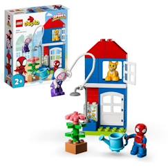 Jouet-Jeux d'imagination-LEGO DUPLO Marvel 10995 La Maison de Spider-Man, Jouet Enfants 2 Ans, Spidey et ses Amis