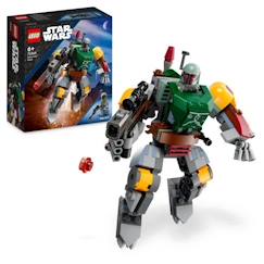 Jouet-LEGO® Star Wars 75369 Le Robot Boba Fett, Figurine à Construire avec Blaster Lance-Tenons et Jetpack