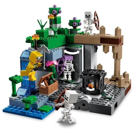LEGO 21189 Minecraft Le Donjon du Squelette, Jouet Construction, Figurine Squelette avec Accessoires, Grotte GRIS 2 - vertbaudet enfant 