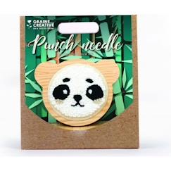 Linge de maison et décoration-Décoration-Objet déco-Graine Creative - Kit de punch needle Panda