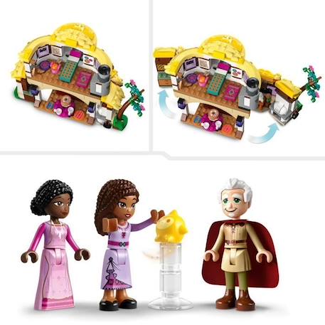 LEGO® Disney Wish 43231 La Chaumière d’Asha, Maison de Poupées avec Mini Poupées Asha, Sakina et Sabino et Figurine Star BLANC 4 - vertbaudet enfant 