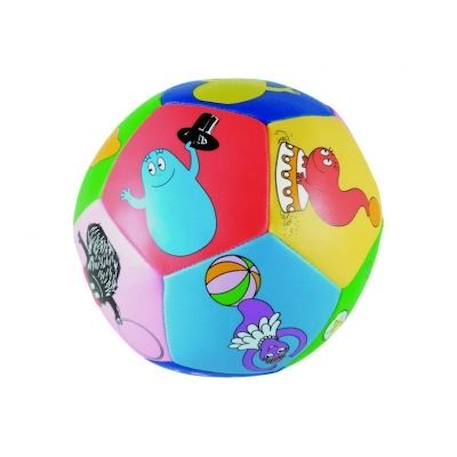 Balle souple à facettes - PETIT JOUR - Barbapapa - Multicolore - 10 cm BLEU 1 - vertbaudet enfant 
