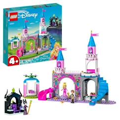 -LEGO® Disney Princesse 43211 Le Château d’Aurore, Jouet avec Figurine Belle au Bois Dormant