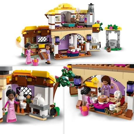 LEGO® Disney Wish 43231 La Chaumière d’Asha, Maison de Poupées avec Mini Poupées Asha, Sakina et Sabino et Figurine Star BLANC 3 - vertbaudet enfant 