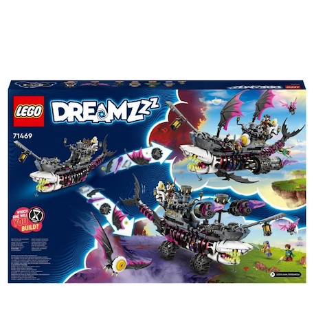 LEGO® DREAMZzz 71469 Le Vaisseau Requin des Cauchemars, Construire un Jouet de Bateau Pirate de 2 Façons BLANC 6 - vertbaudet enfant 