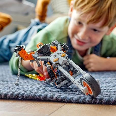 LEGO® Marvel 76245 Le Robot et la Moto de Ghost Rider, Jouet avec Figurine Super-Héros BLANC 6 - vertbaudet enfant 