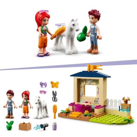 LEGO® 41696 Friends L’Écurie de Toilettage du Poney, Jouet avec Cheval pour Enfants dès 4 Ans, Inclut avec Animaux de la Ferme ROUGE 3 - vertbaudet enfant 