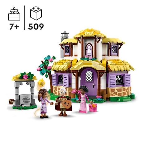 LEGO® Disney Wish 43231 La Chaumière d’Asha, Maison de Poupées avec Mini Poupées Asha, Sakina et Sabino et Figurine Star BLANC 2 - vertbaudet enfant 