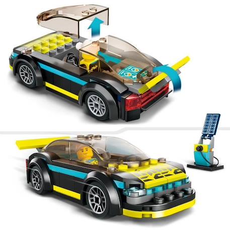 LEGO® City 60383 La Voiture de Sport Électrique, Jouet Enfants 5 Ans, Set de Voiture de Course BLANC 4 - vertbaudet enfant 