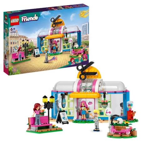 LEGO® Friends 41743 Le Salon de Coiffure, Jouet de Coiffure avec Mini-Poupées Paisley et Olly BLANC 1 - vertbaudet enfant 