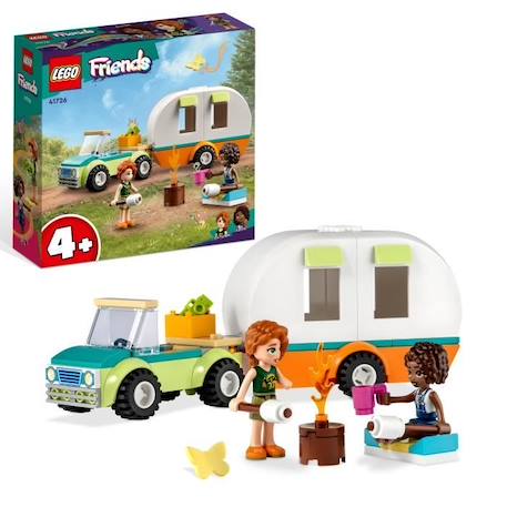 LEGO® Friends 41726 Les Vacances en Caravane, Jouet Camping-Car avec Voiture, Enfants 4 Ans BLANC 1 - vertbaudet enfant 
