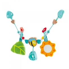 Jouet-Premier âge-Doudous et jouets en tissu-Accessoire pour landau - HAPE - Tendeur de 43 cm - Bleu - Enfant - Mixte