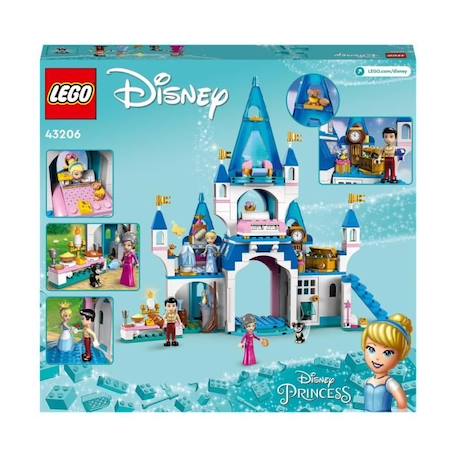 LEGO Disney Princess - Le Château de Cendrillon et du Prince Charmant - Jouet dès 5 Ans - 365 Pièces BLANC 6 - vertbaudet enfant 