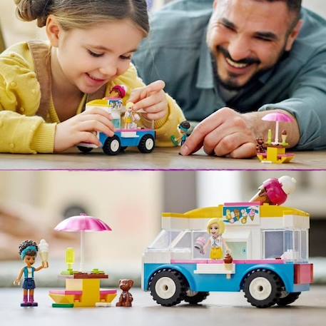 LEGO® 41715 Friends Le Camion de Glaces, Jouet à Construire avec Figurines Chien, Véhicule et Mini-Poupées Dash et Andrea, dès 4 BLANC 5 - vertbaudet enfant 