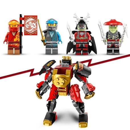 LEGO® NINJAGO 71783 La Moto du Robot de Kai – Évolution, Jouet de Ninja, Figurine Robot BLANC 4 - vertbaudet enfant 