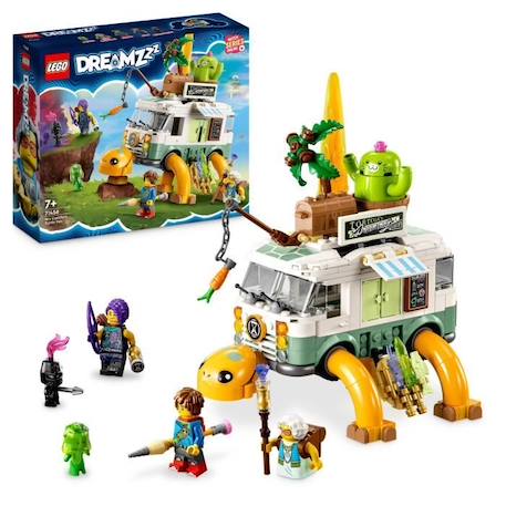 LEGO® DREAMZzz 71456 Le Van Tortue de Mme Castillo, Jouet de Camping-Car 2-en-1, avec Mateo et Zoey BLANC 1 - vertbaudet enfant 