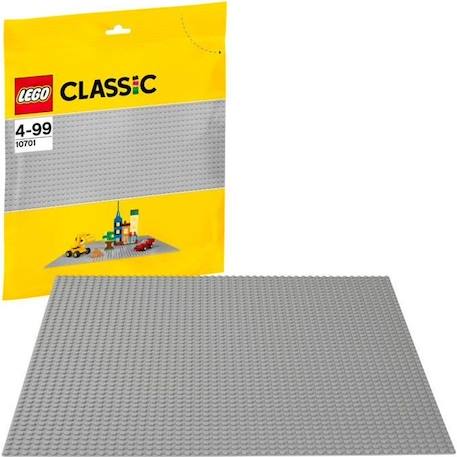 LEGO® Classic 10701 La Plaque de Base Grise, 48x48, Jouet de Construction Créatif, Éducatif GRIS 1 - vertbaudet enfant 