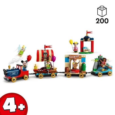 LEGO® Disney 43212 Le Train en Fête Disney, Jouet avec Mickey et Minnie, 100e Anniversaire Disney BLANC 2 - vertbaudet enfant 