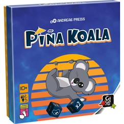 Jouet-Jeux de société-Jeu de dés Pina Koala - GIGAMIC - Mixte - 10 ans et plus - Vert