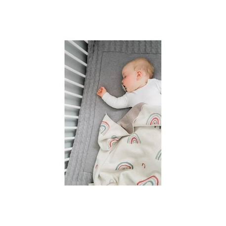 Couverture bébé ultra-douce 100% coton - KINDSGUT - Arc en ciel - Pistache - 80 x 100 cm VERT 3 - vertbaudet enfant 