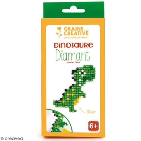 Graine Creative - Kit mosaïque Dinosaure BLANC 1 - vertbaudet enfant 