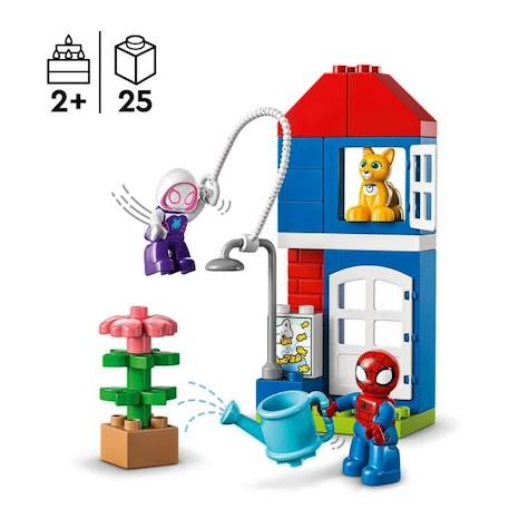 LEGO DUPLO Marvel 10995 La Maison de Spider-Man, Jouet Enfants 2 Ans, Spidey et ses Amis BLEU 2 - vertbaudet enfant 