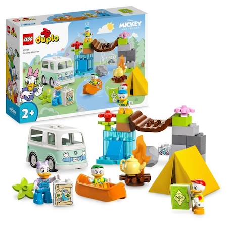 LEGO® DUPLO Disney Mickey et ses Amis 10997 L'Aventure au Camping, Jouet avec Figurines Daisy Duck BLEU 1 - vertbaudet enfant 