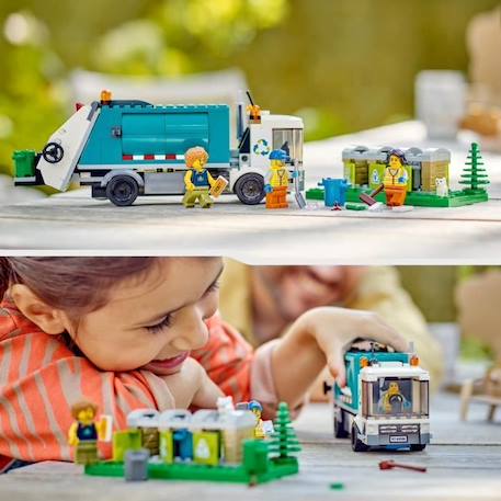 LEGO® City 60386 Le Camion de Recyclage, Jouet Camion-Poubelle, Jeu Éducatif Enfants 5 Ans BLANC 6 - vertbaudet enfant 