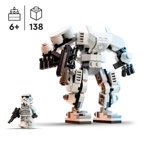 LEGO® Star Wars 75370 Le Robot Stormtrooper, Jouet pour Enfants, Figurine à Construire avec Minifigurine BLANC 2 - vertbaudet enfant 