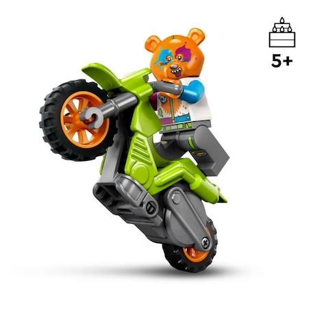LEGO® City Stuntz 60356 La Moto de Cascade de l’Ours, Jouet Véhicule, Idée Cadeau BLANC 4 - vertbaudet enfant 