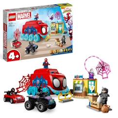 Jouet-LEGO® Marvel 10791 Le QG Mobile de l’Équipe Spidey, Jouet Enfants avec Figurines Black Panther