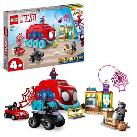 LEGO® Marvel 10791 Le QG Mobile de l’Équipe Spidey, Jouet Enfants avec Figurines Black Panther VERT 1 - vertbaudet enfant 