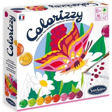 Peinture colorizzy - Sentosphère - Les papillons - Kit enfant - Eco-conçu ROSE 1 - vertbaudet enfant 