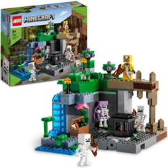 LEGO 21189 Minecraft Le Donjon du Squelette, Jouet Construction, Figurine Squelette avec Accessoires, Grotte  - vertbaudet enfant