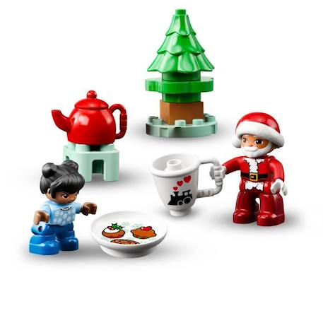 LEGO 10976 DUPLO La Maison en Pain d'Épices du Père Noël, Jouet Maison, Figurine Ours en Peluche, Cadeau Noël, Enfants Dès 2 Ans BLEU 3 - vertbaudet enfant 