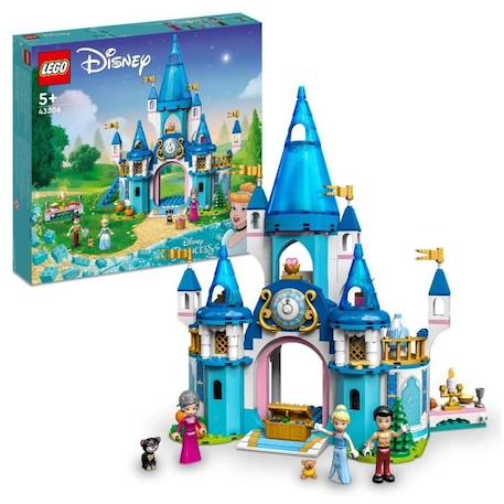 LEGO Disney Princess - Le Château de Cendrillon et du Prince Charmant - Jouet dès 5 Ans - 365 Pièces BLANC 1 - vertbaudet enfant 