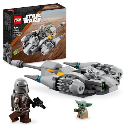 LEGO® Star Wars 75363 Microfighter Chasseur N-1 du Mandalorien, Jouet Le Livre de Boba Fett avec Figurine Bébé Yoda BLANC 1 - vertbaudet enfant 
