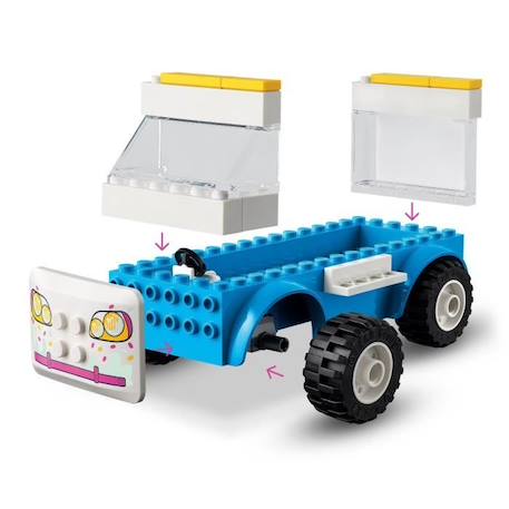 LEGO® 41715 Friends Le Camion de Glaces, Jouet à Construire avec Figurines Chien, Véhicule et Mini-Poupées Dash et Andrea, dès 4 BLANC 4 - vertbaudet enfant 
