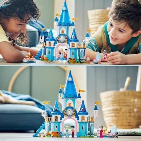 LEGO Disney Princess - Le Château de Cendrillon et du Prince Charmant - Jouet dès 5 Ans - 365 Pièces BLANC 5 - vertbaudet enfant 