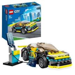 -LEGO® City 60383 La Voiture de Sport Électrique, Jouet Enfants 5 Ans, Set de Voiture de Course