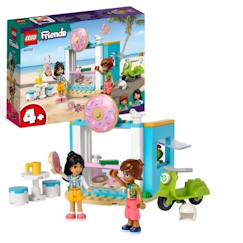 Jouet-LEGO Friends 41723 La Boutique de Donuts, Jouet Enfants 4 Ans, Mini-Poupées Liane et Léo