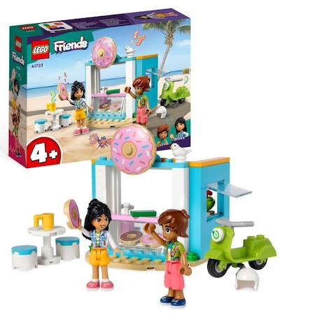 LEGO Friends 41723 La Boutique de Donuts, Jouet Enfants 4 Ans, Mini-Poupées Liane et Léo BLANC 1 - vertbaudet enfant 