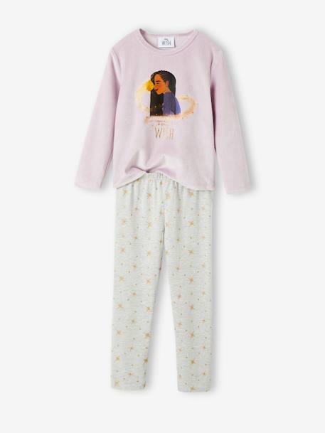 Pyjama fille Disney® Wish lilas/gris chiné 1 - vertbaudet enfant 