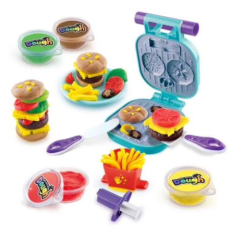 Canal Toys - Kit Burger Pâte à modeler antibactérienne - Élimine jusqu'à 99,9% des bactéries sur les mains - dès 2 ans - SND006 JAUNE 6 - vertbaudet enfant 